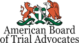 american board of trial advocates logo